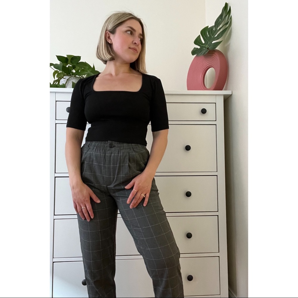 Madewell Plaid Flannel Track Trousers / X-SMALL / Like new!